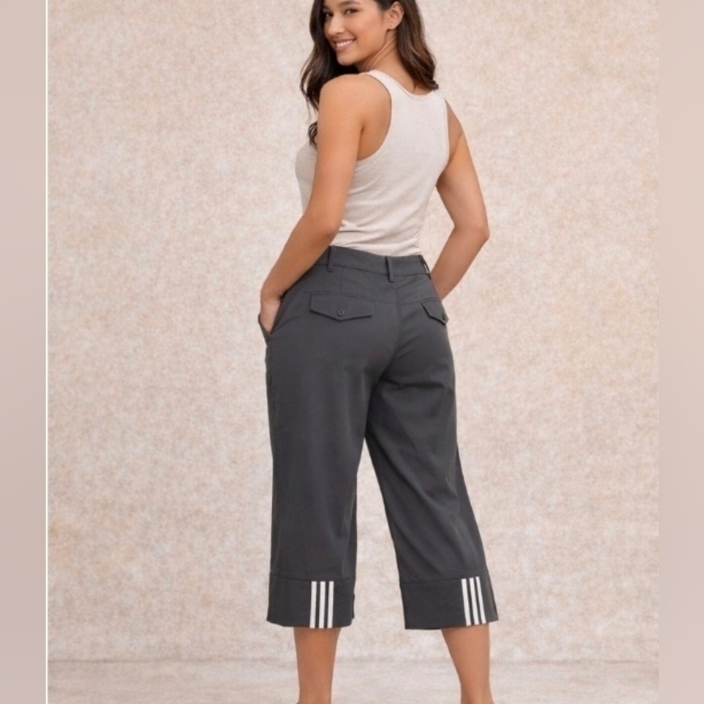 Adidas ClimaLite Stretch Capri Pants – Size 6 - Picture 2 of 5